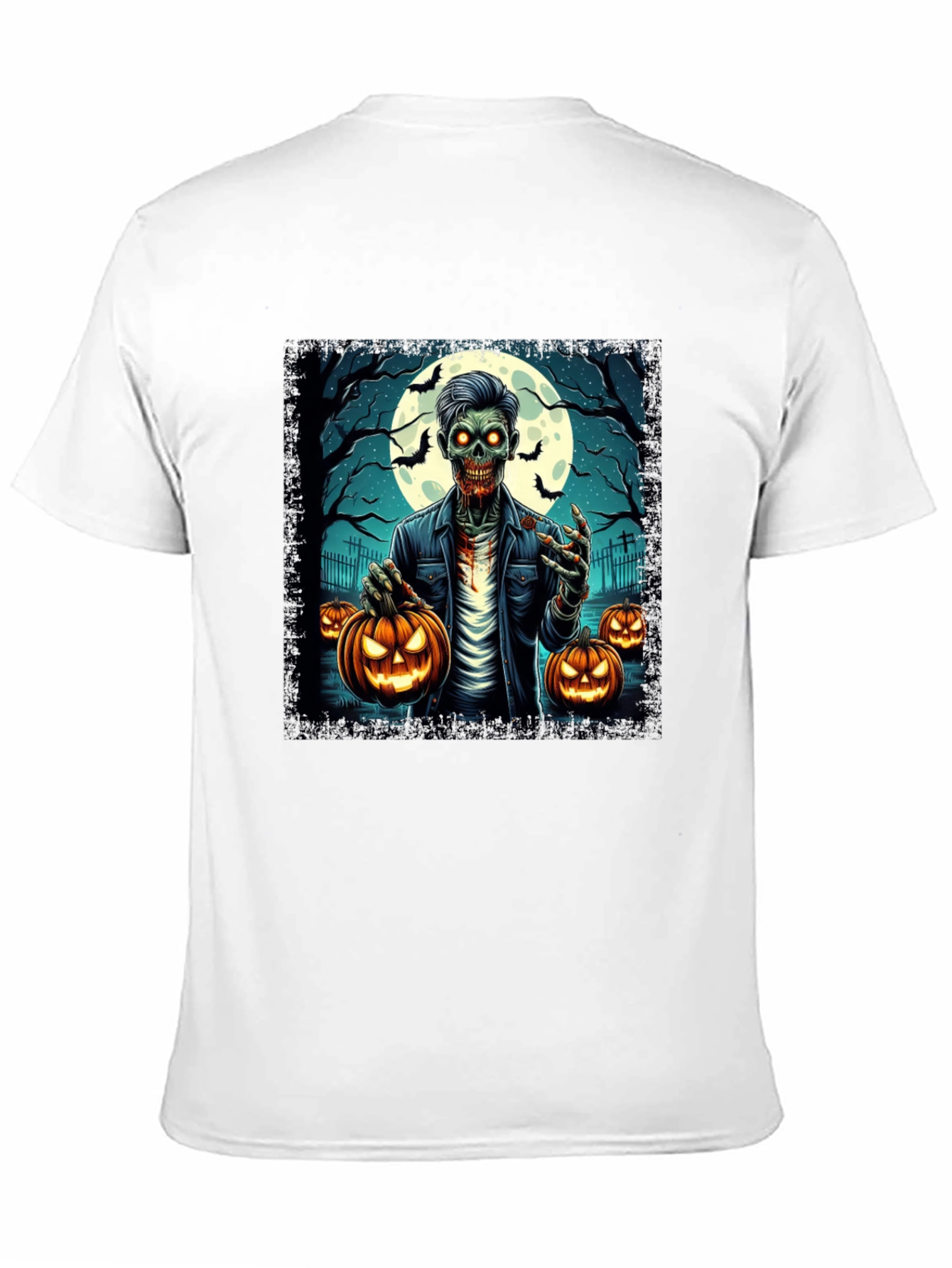 Zombie Halloween Graphic T-Shirt