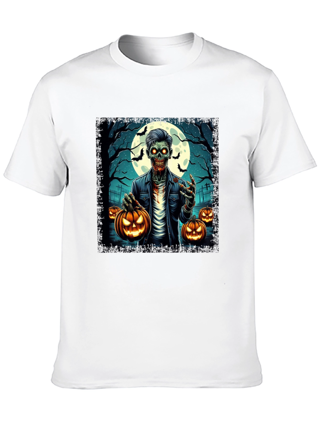 Zombie Halloween Graphic T-Shirt