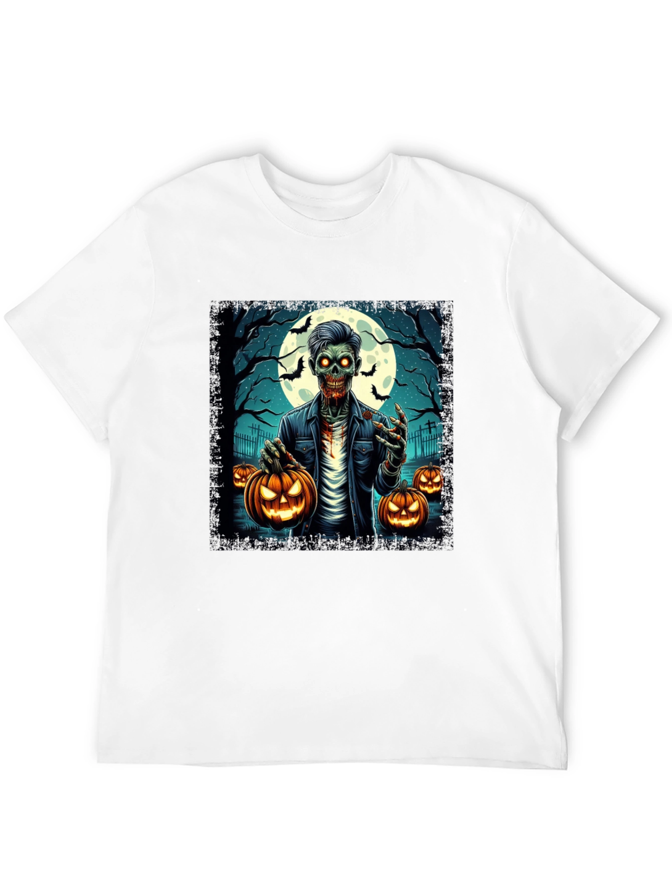 Zombie Halloween Graphic T-Shirt