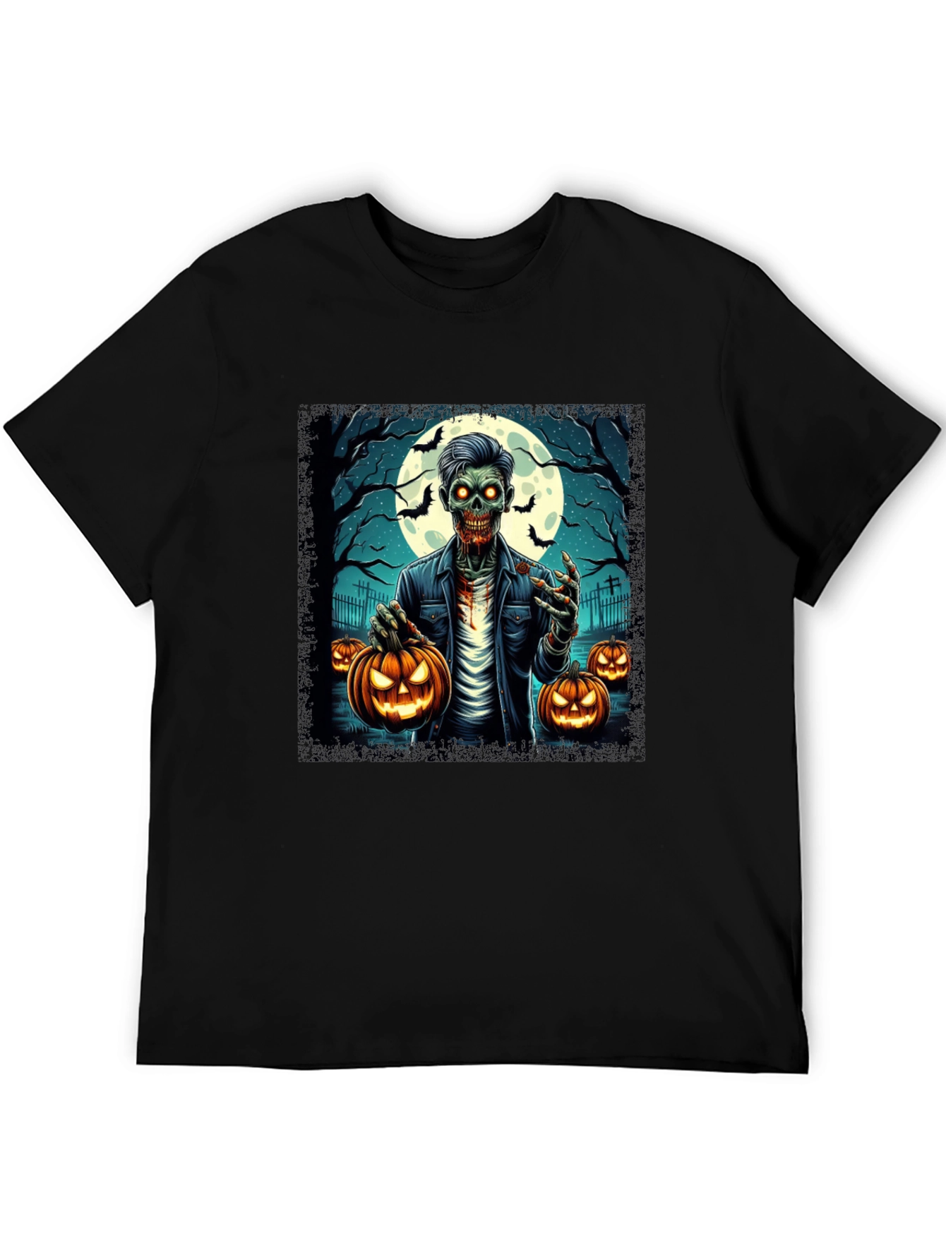 Zombie Halloween Graphic T-Shirt