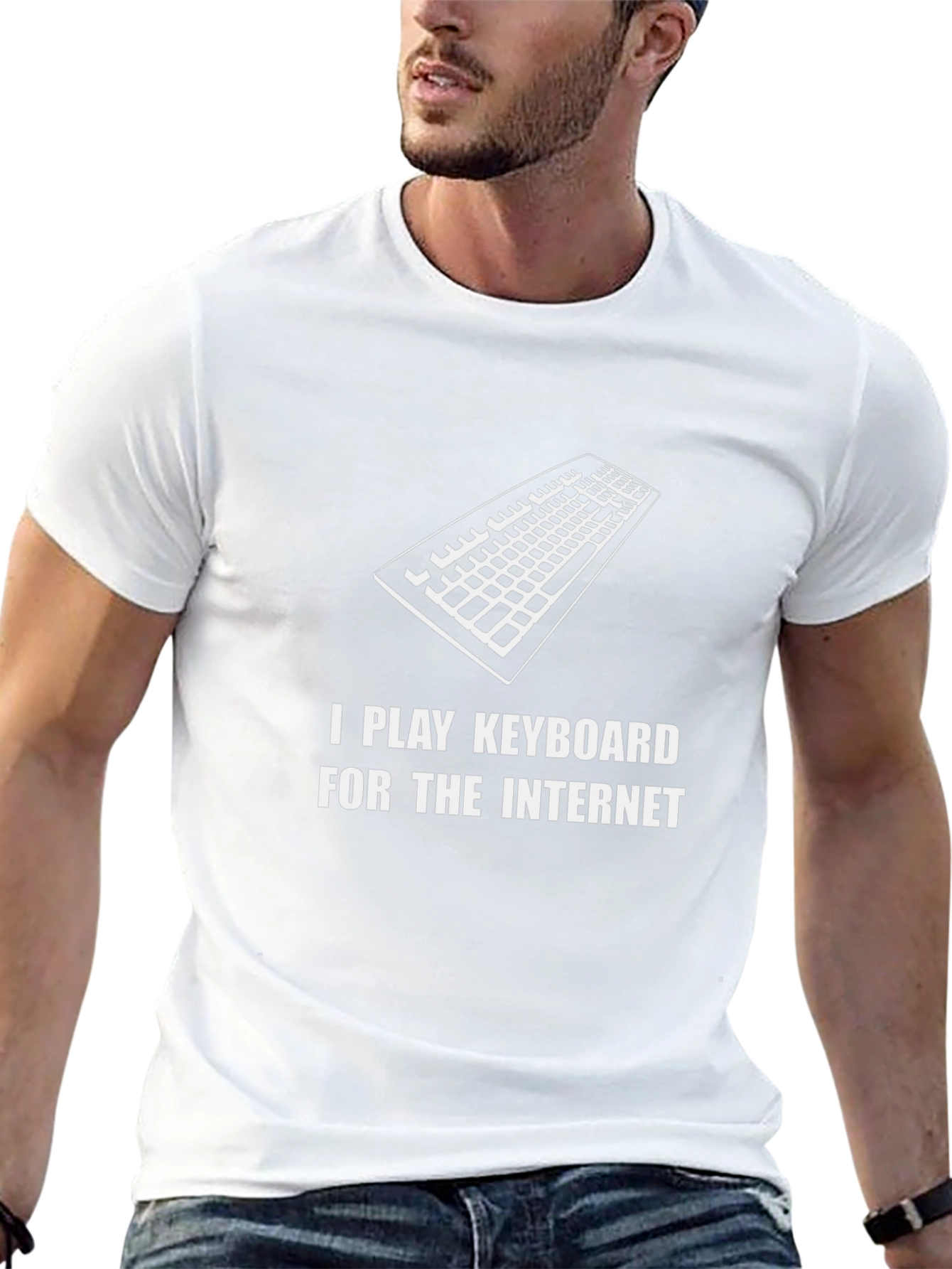 I Play Keyboard For The Internet Graphic Tee