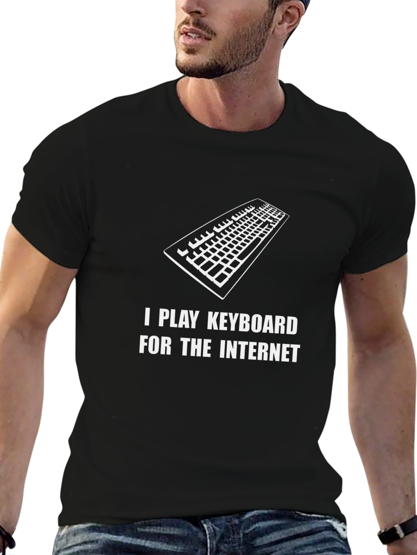 I Play Keyboard For The Internet Graphic Tee