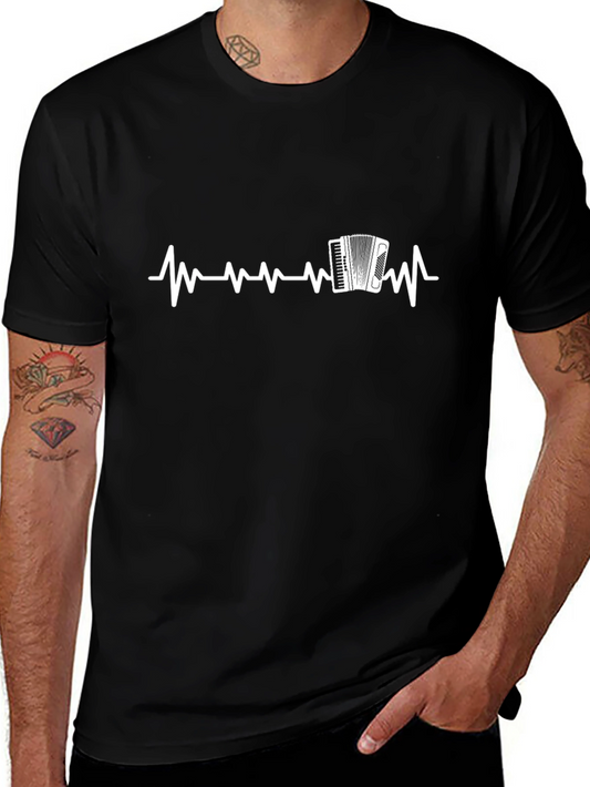 Accordion Heartbeat T-Shirt - Music Lover Tee