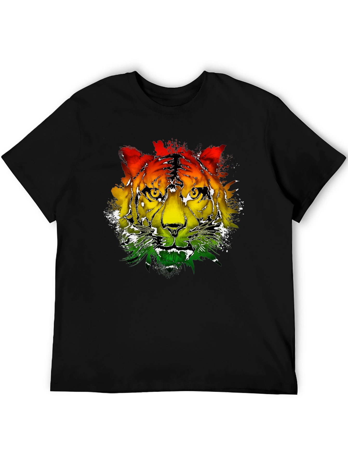 Rasta Tiger Graphic Tee - Cool Reggae T-Shirt