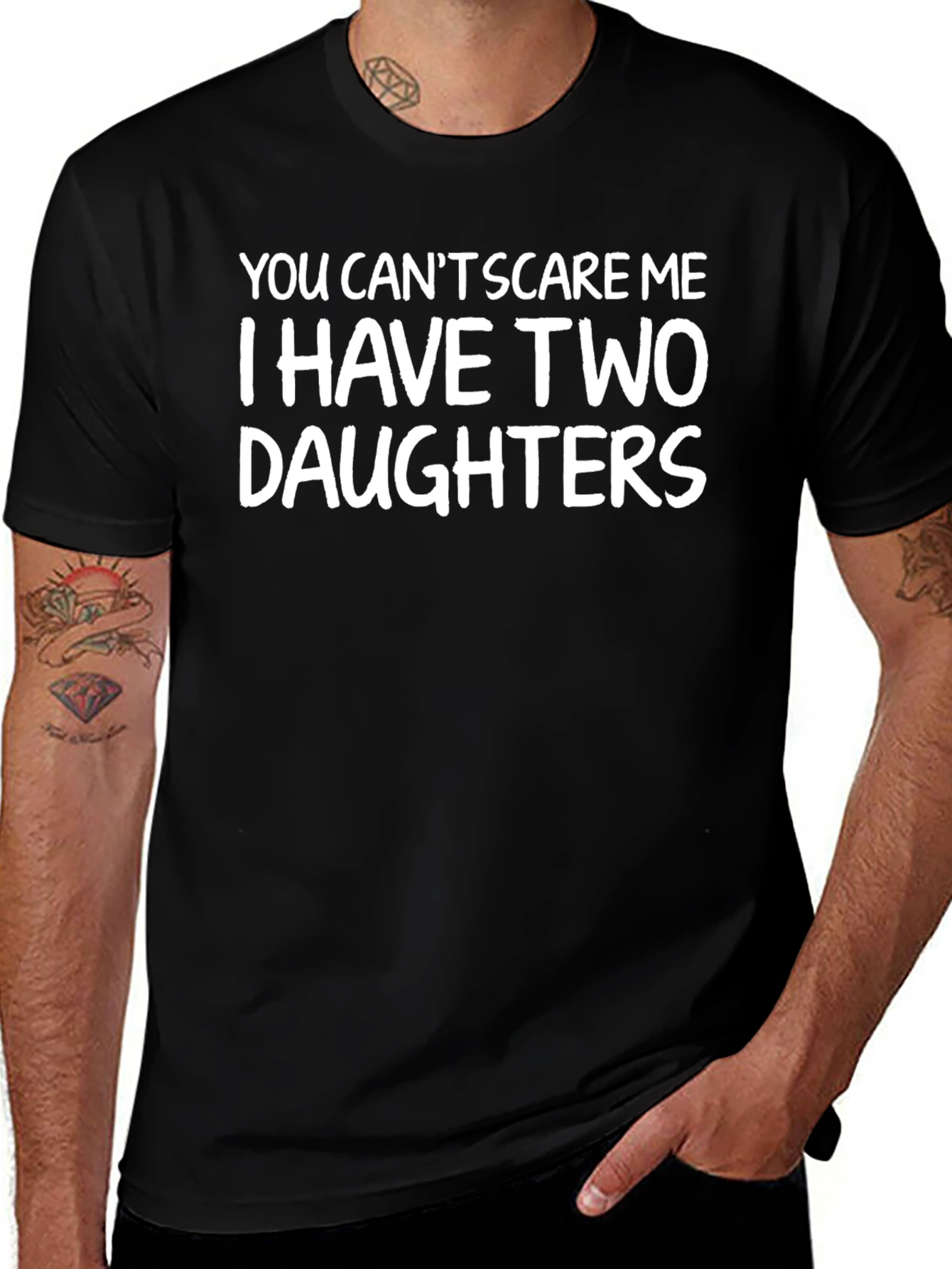 Funny Dad T-Shirt: I Have Two Daughters