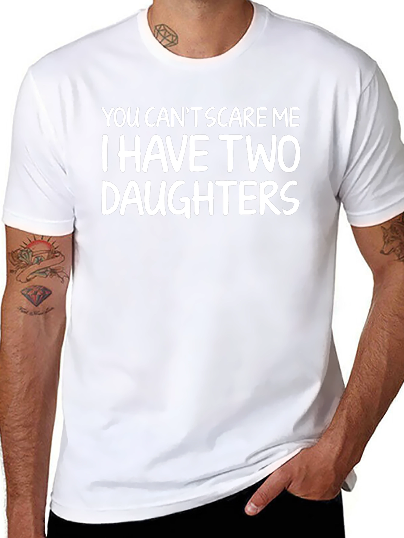 Funny Dad T-Shirt: I Have Two Daughters