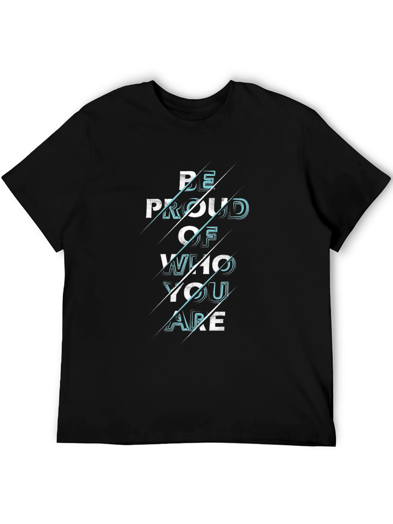 Be Proud Graphic Black T-Shirt