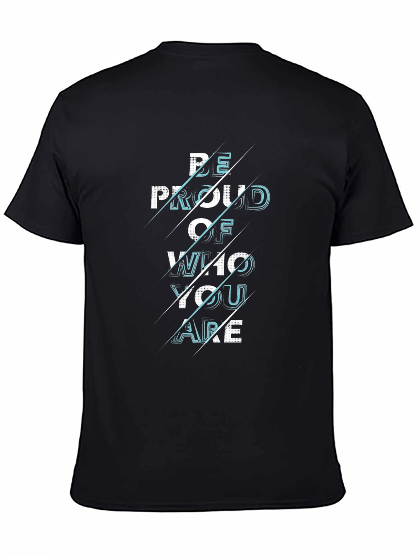 Be Proud Graphic Black T-Shirt