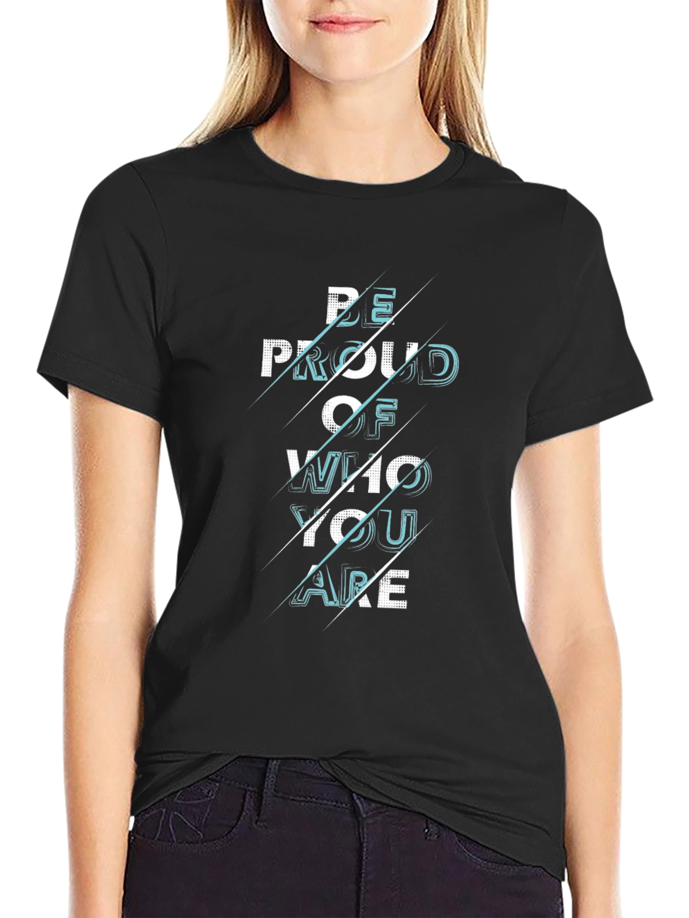 Be Proud Graphic Black T-Shirt