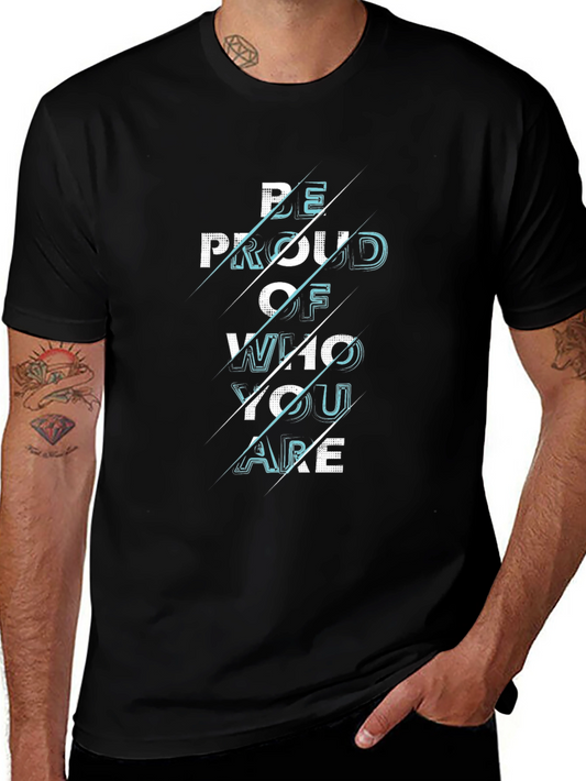 Be Proud Graphic Black T-Shirt
