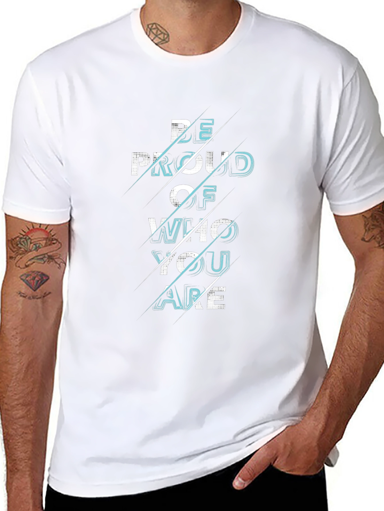 Be Proud Graphic Black T-Shirt