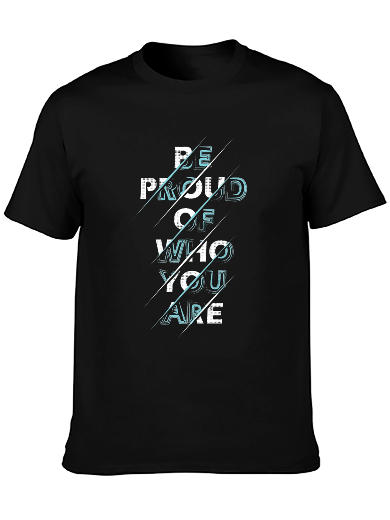 Be Proud Graphic Black T-Shirt