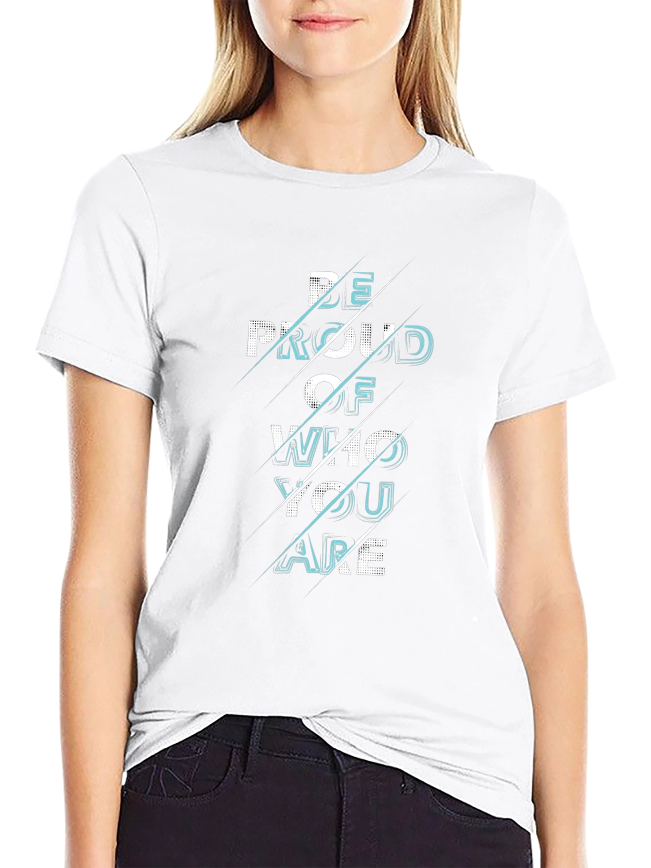 Be Proud Graphic Black T-Shirt