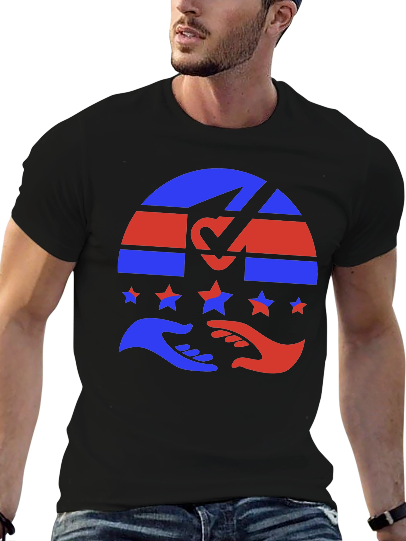 Unity Graphic Tee - Black Cotton Blend