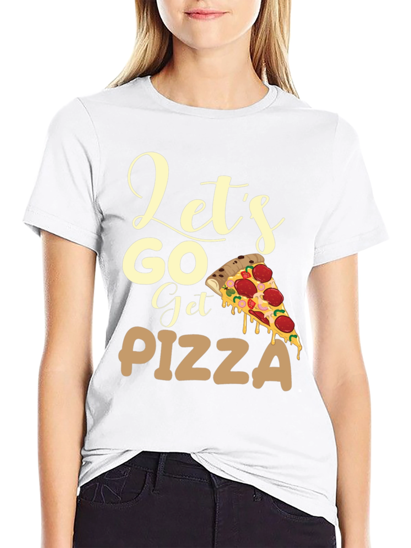 Lets Go Get Pizza T-Shirt Foodie Tee