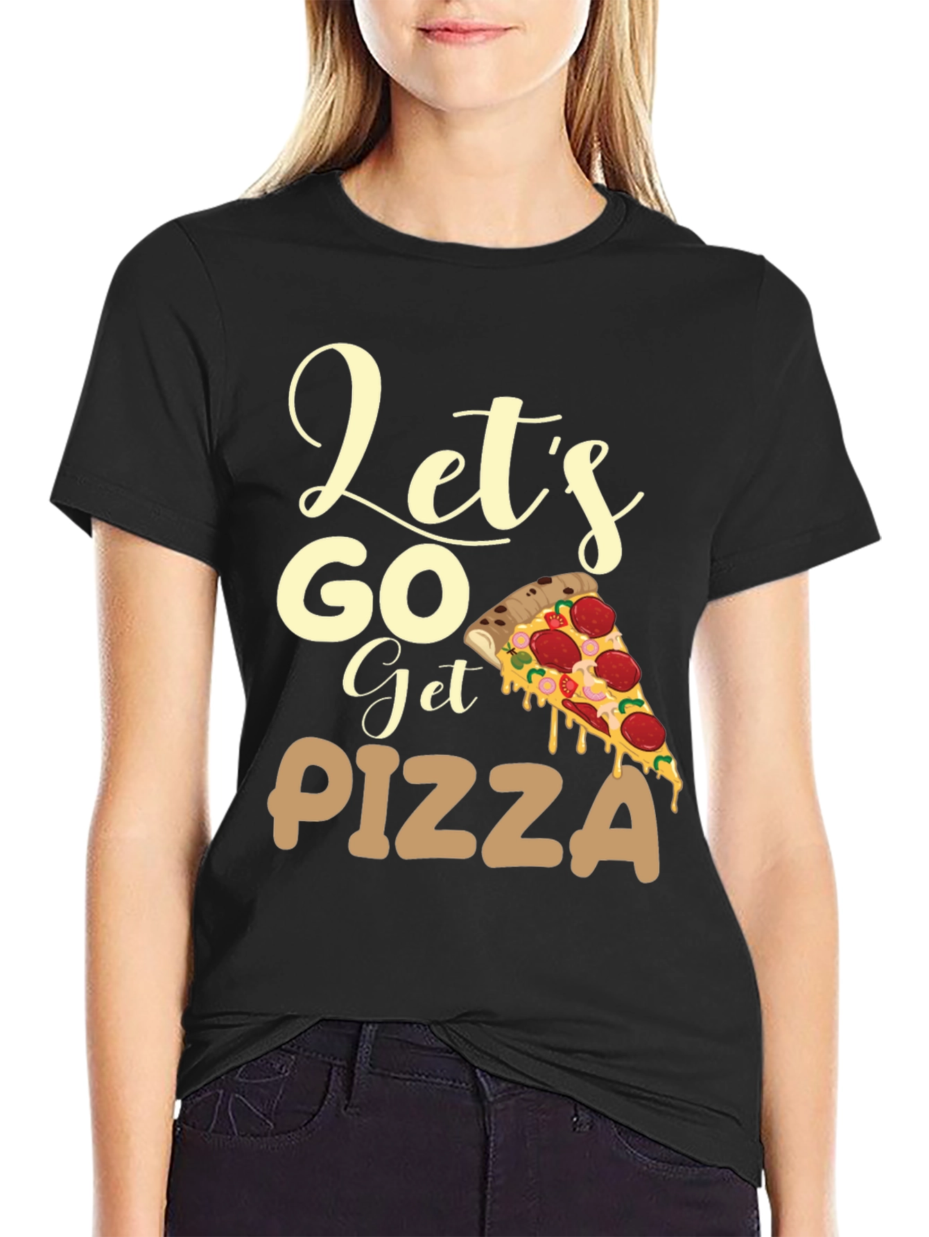 Lets Go Get Pizza T-Shirt Foodie Tee