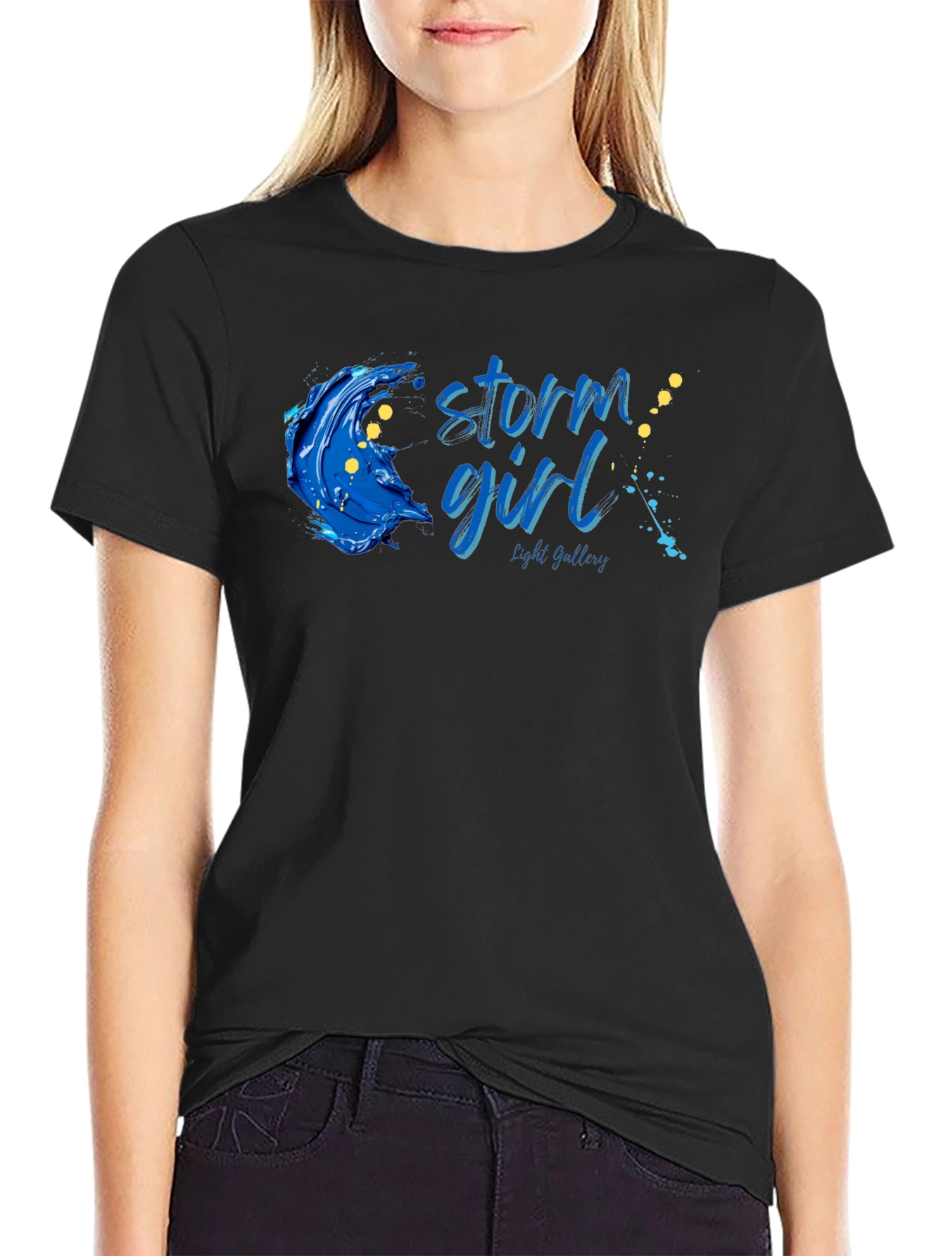 Storm Girl Graphic Black T-Shirt