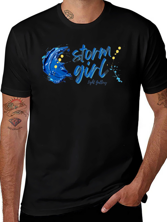 Storm Girl Graphic Black T-Shirt