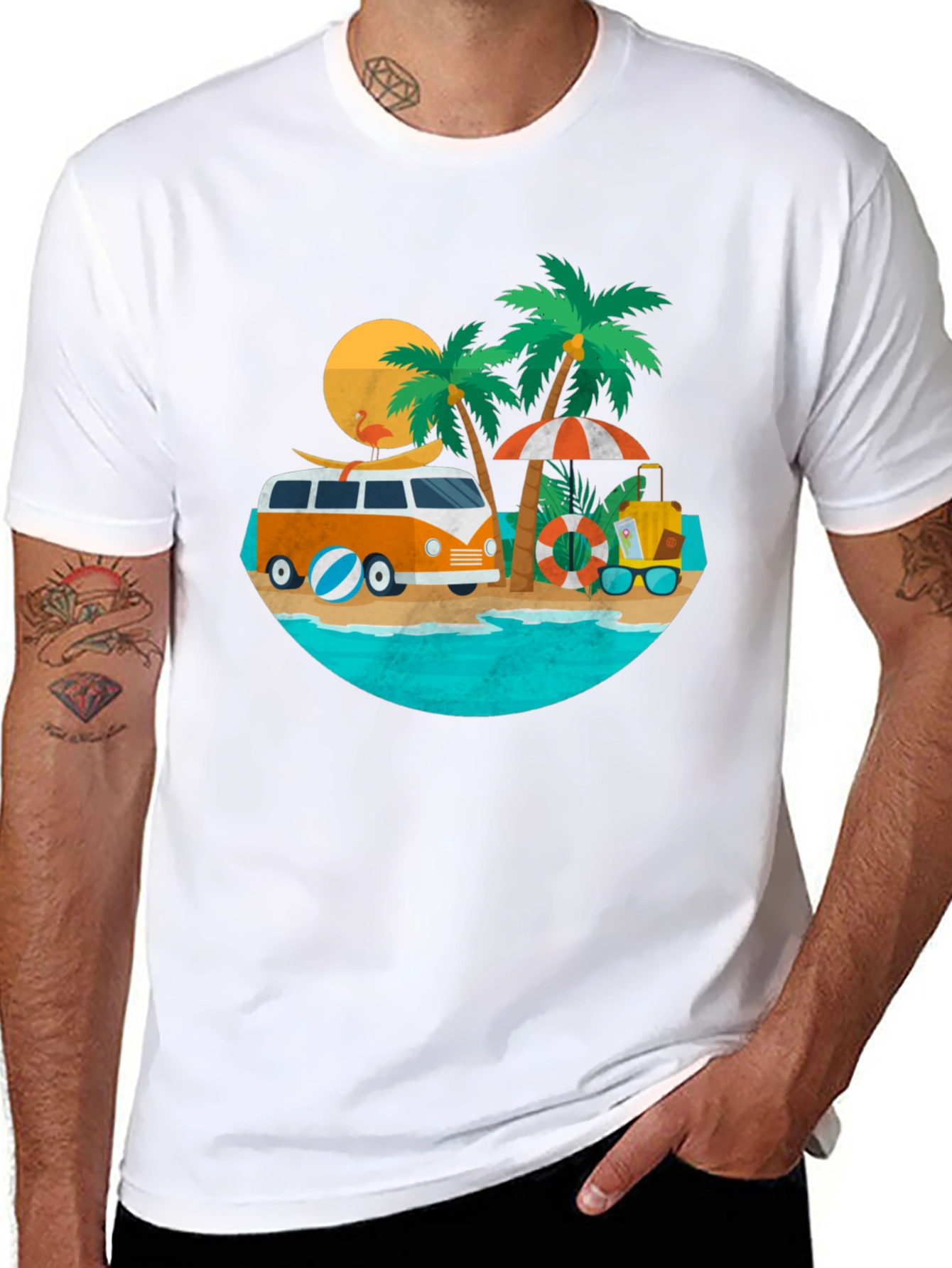 Summer Beach Bus T-Shirt
