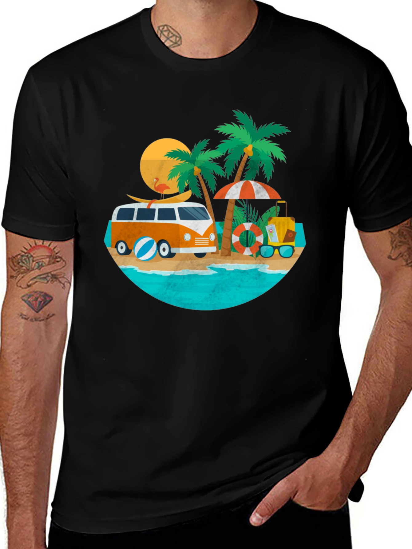 Summer Beach Bus T-Shirt