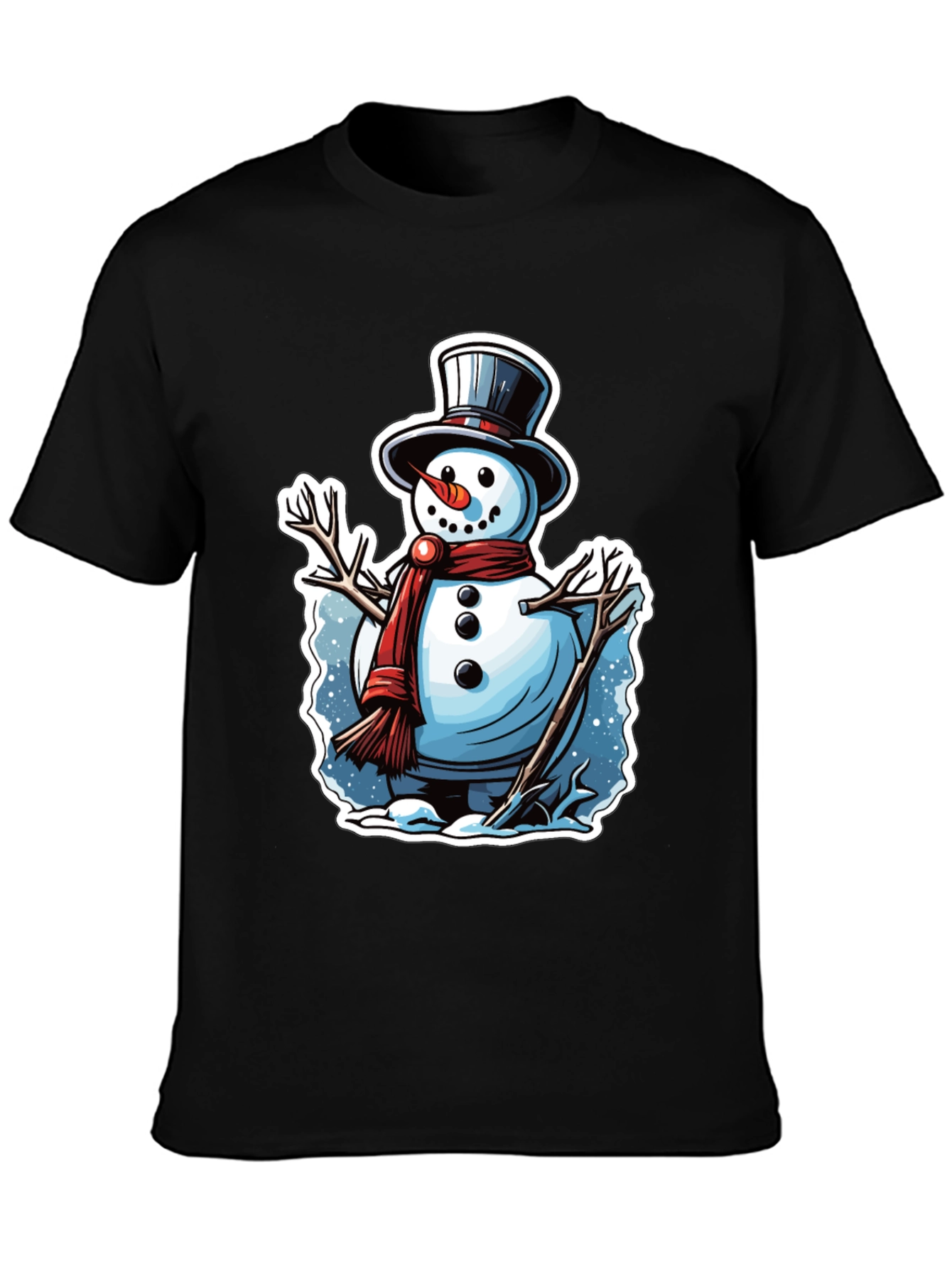 Festive Snowman Graphic Tee
