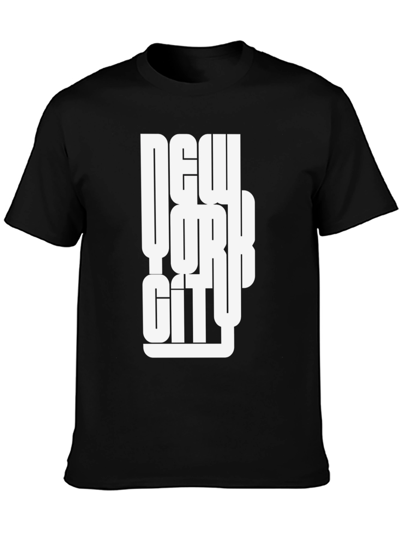 New York City Graphic Print Black T-Shirt