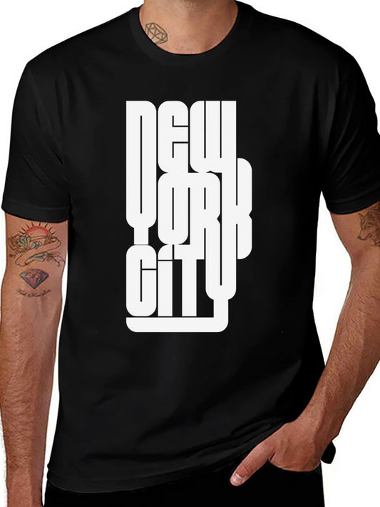 New York City Graphic Print Black T-Shirt