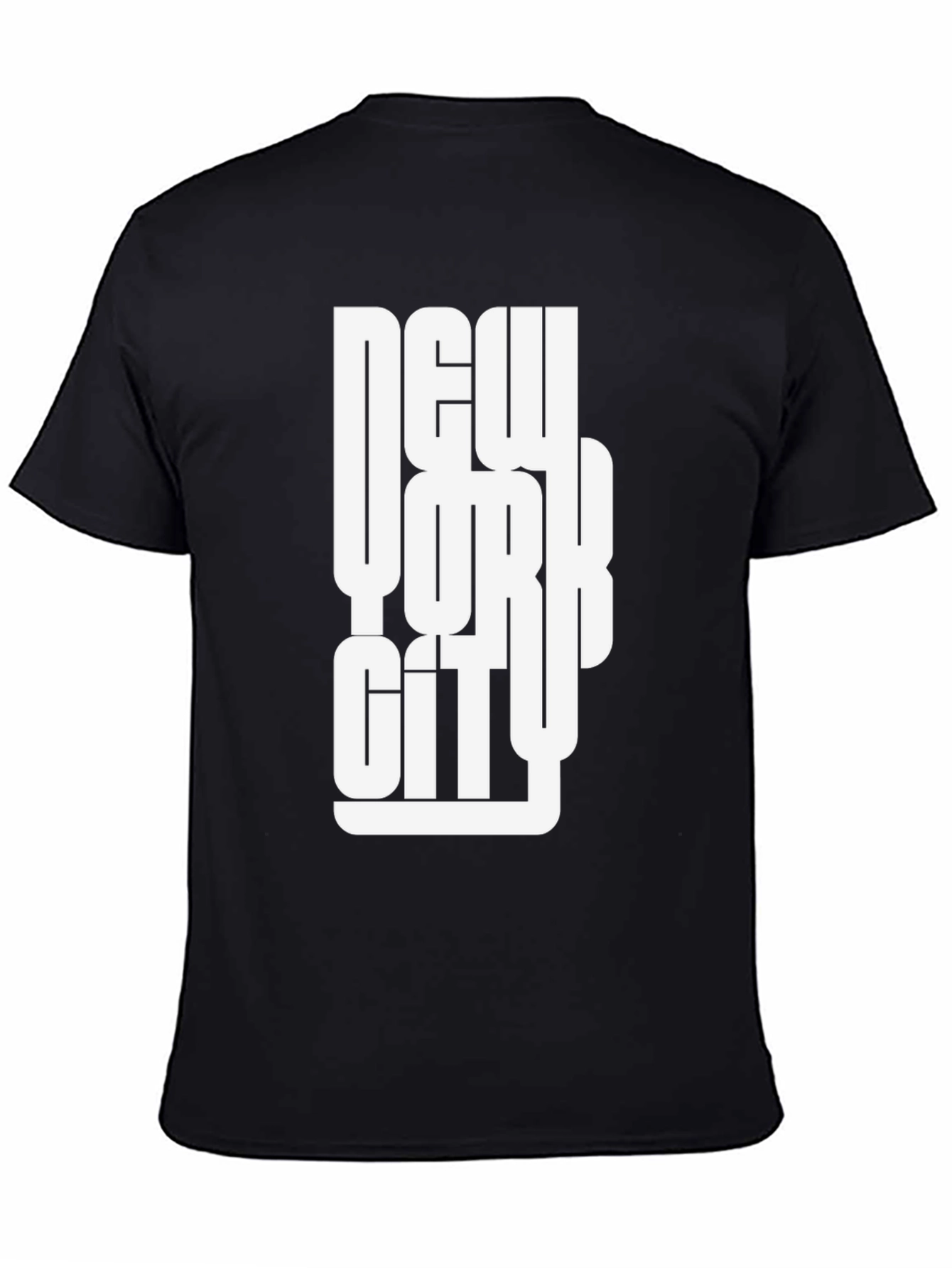 New York City Graphic Print Black T-Shirt