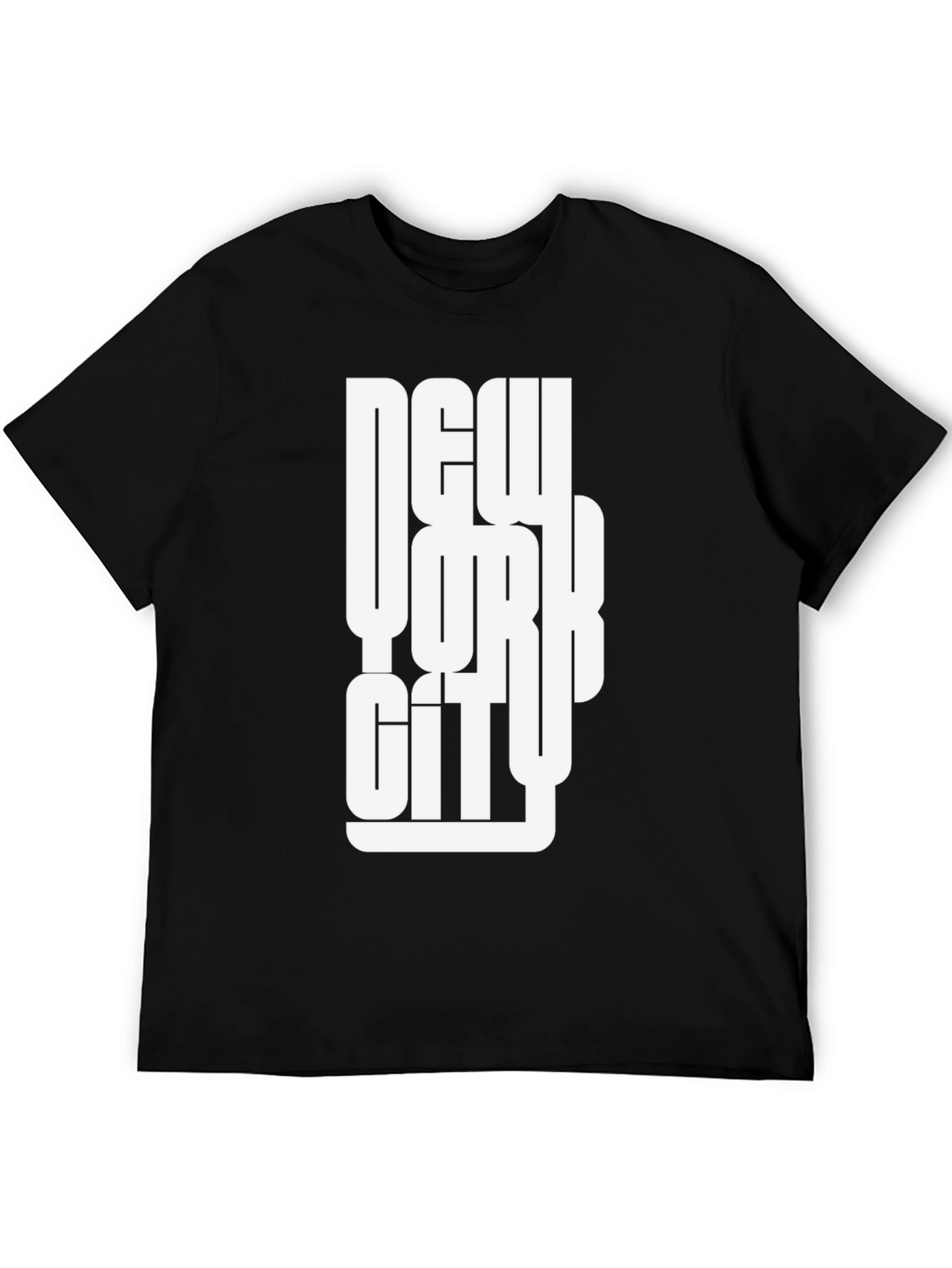 New York City Graphic Print Black T-Shirt