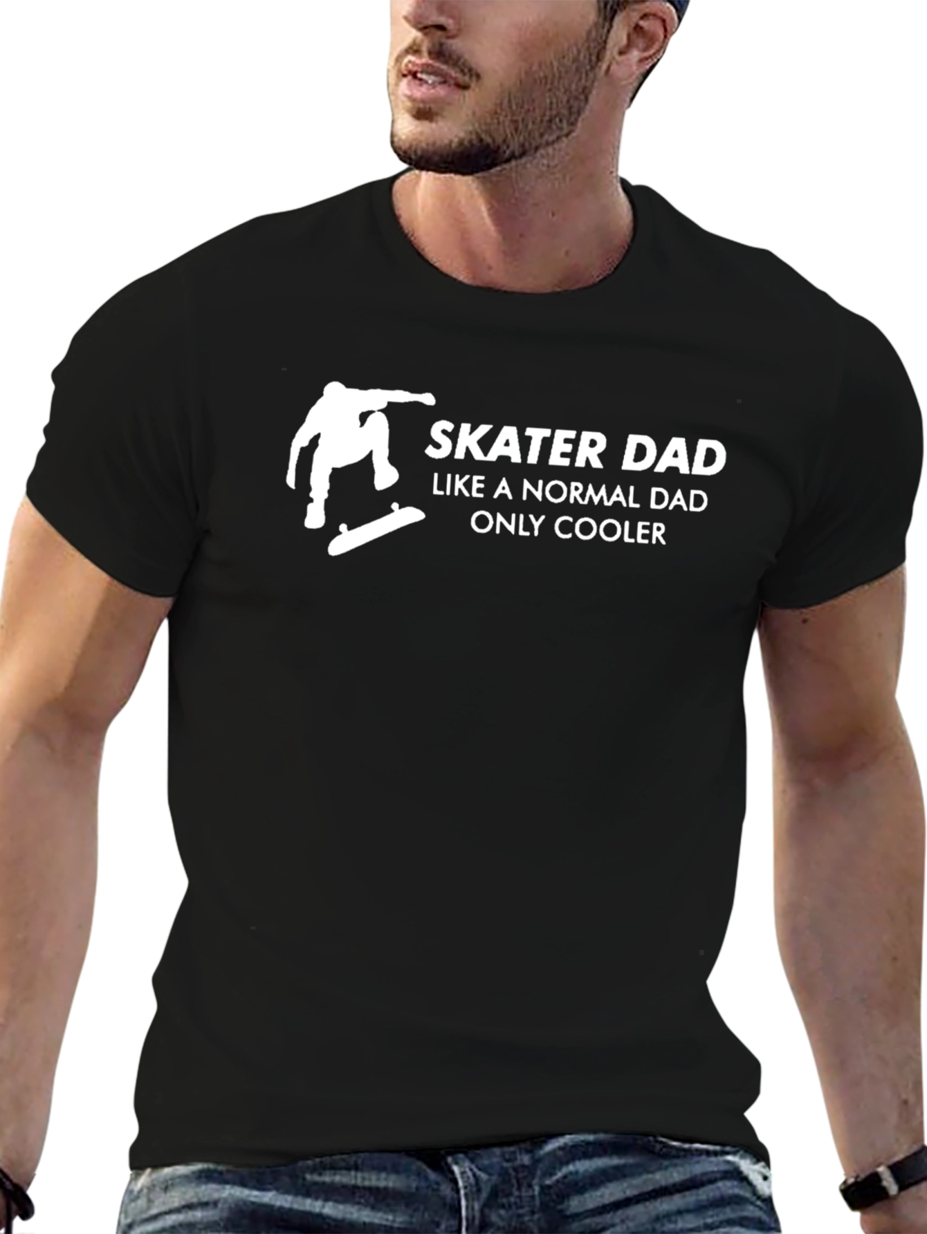 Skater Dad Graphic T-Shirt - Cool Dad Tee