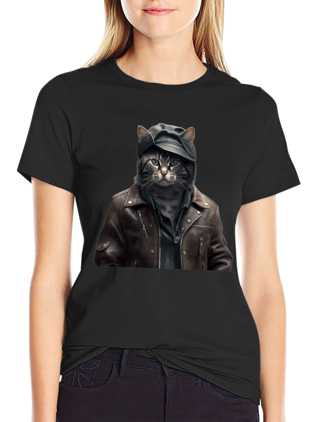 Cool Cat Biker T-Shirt