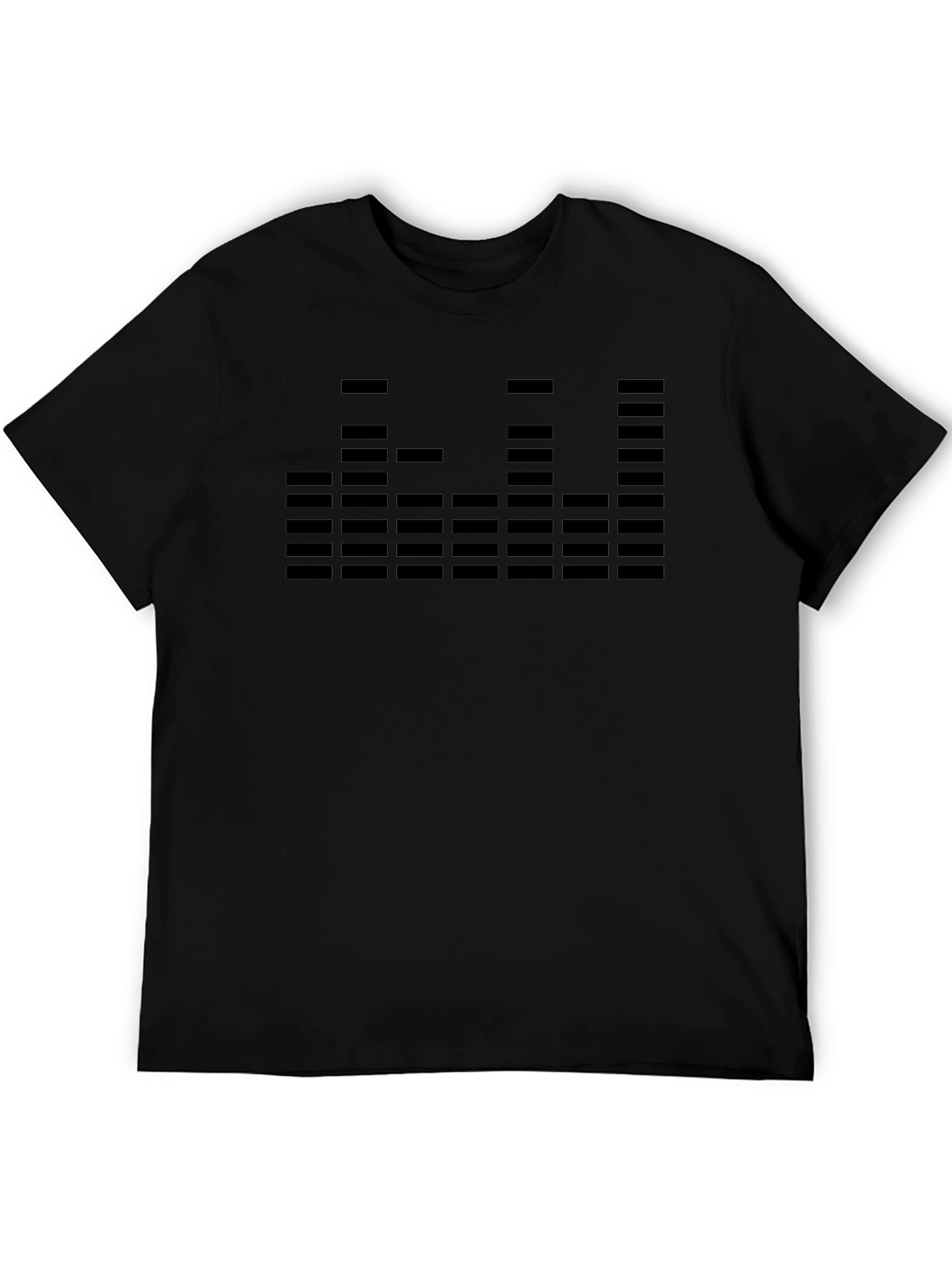 Modern Graphic Tee: Audio Equalizer Design