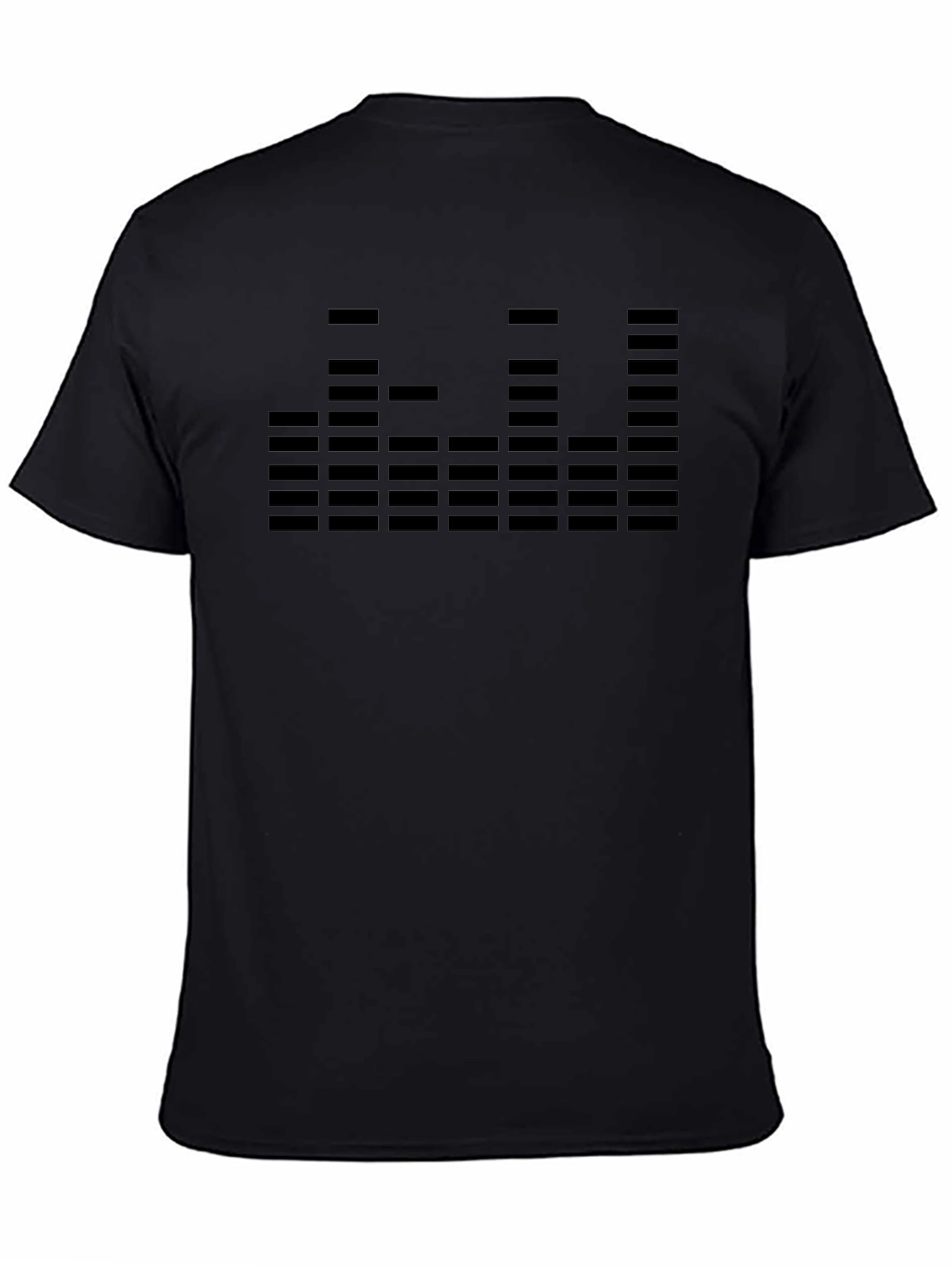 Modern Graphic Tee: Audio Equalizer Design
