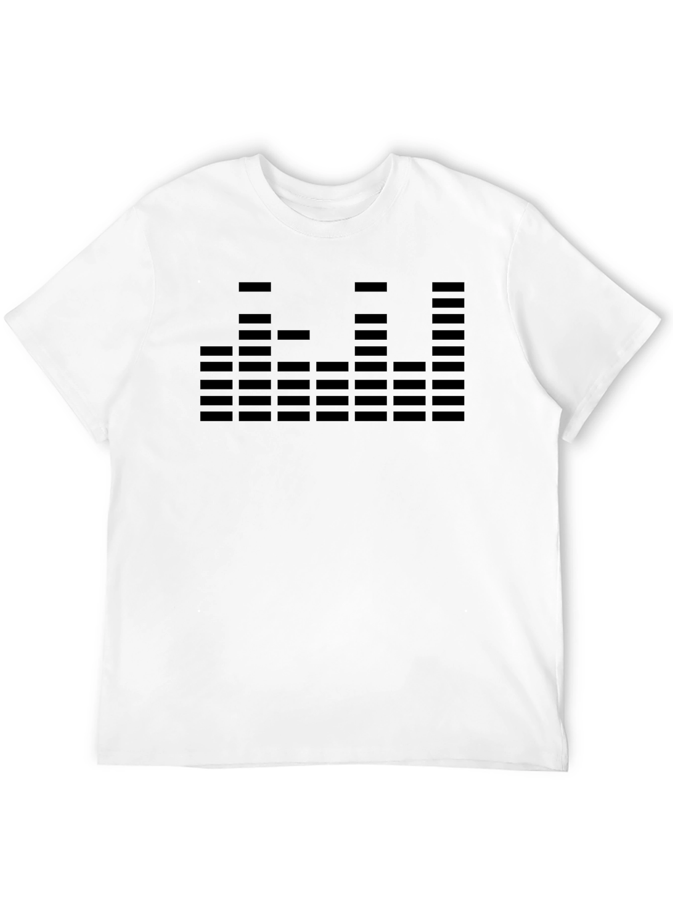 Modern Graphic Tee: Audio Equalizer Design