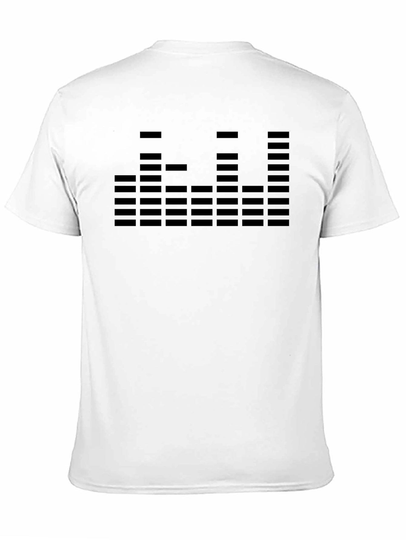 Modern Graphic Tee: Audio Equalizer Design