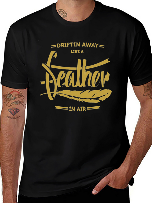 Driftin Away Feather Graphic T-Shirt