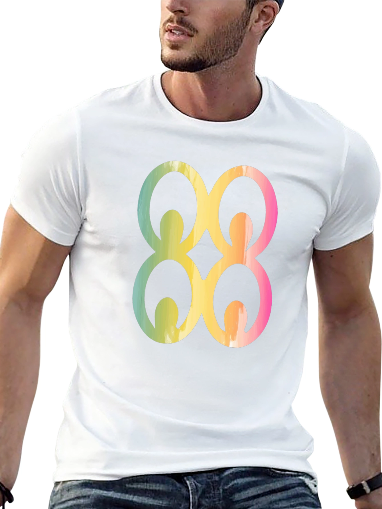 Adinkra Symbol Graphic Tee - Black
