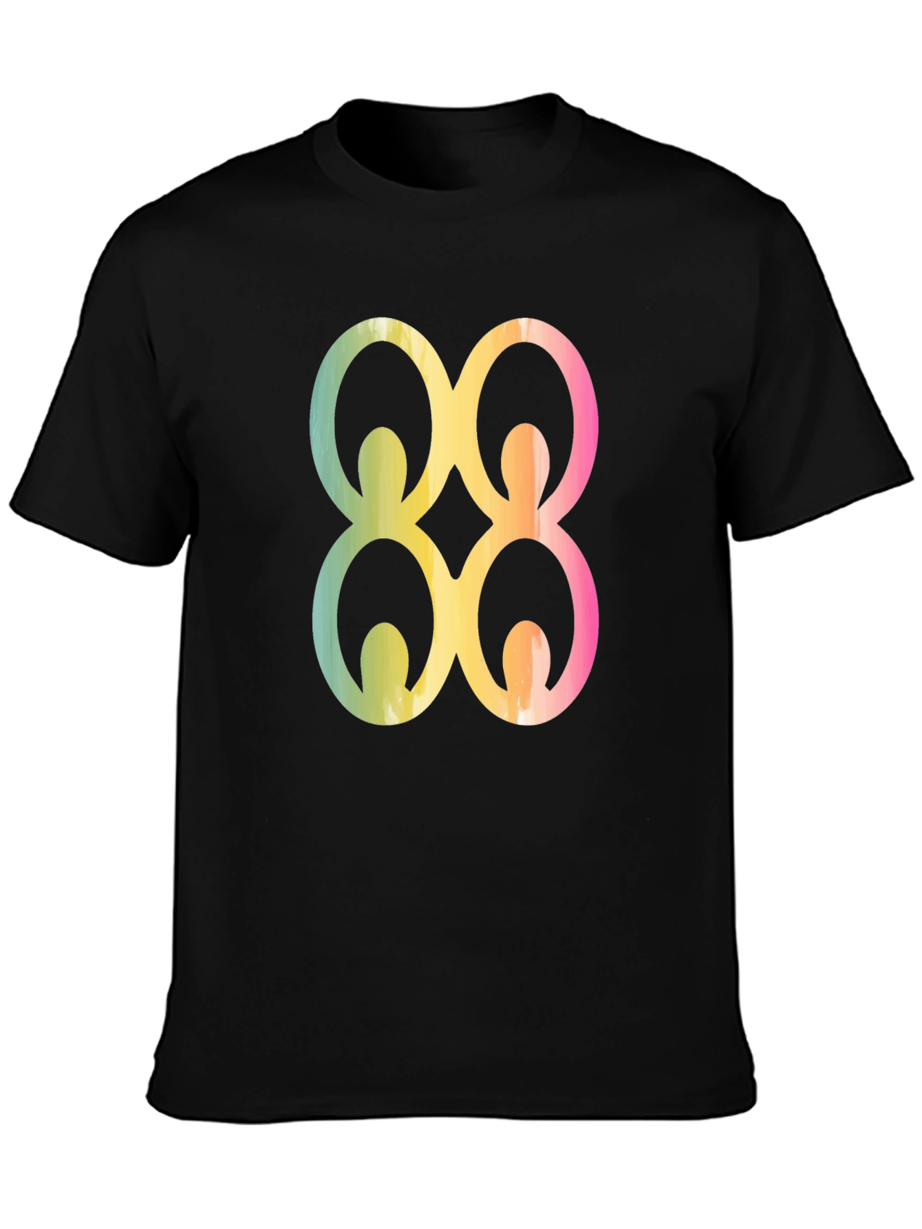 Adinkra Symbol Graphic Tee - Black