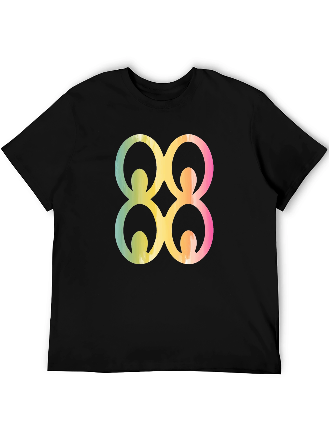 Adinkra Symbol Graphic Tee - Black