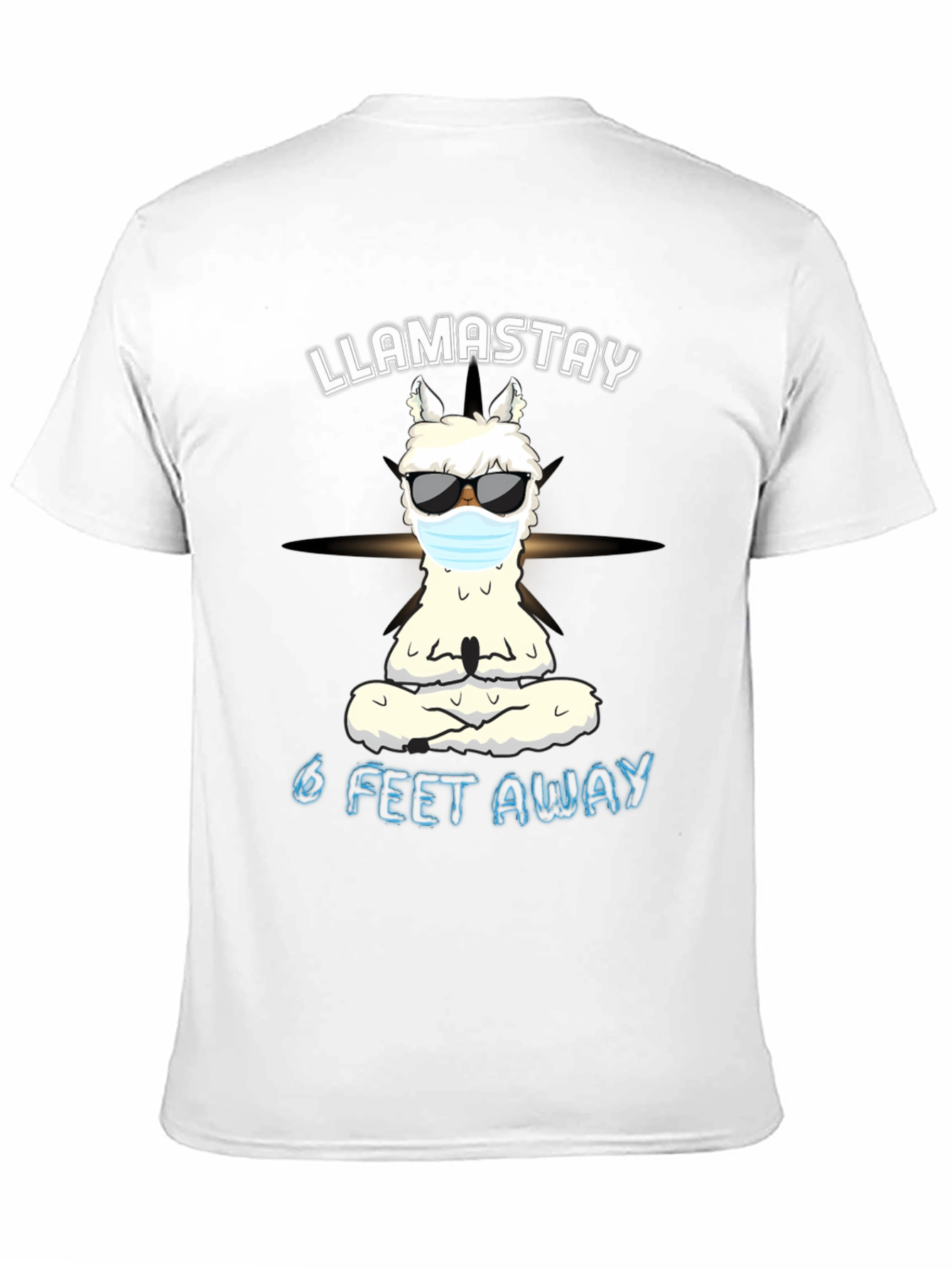 Llamastay 6 Feet Away Graphic Tee