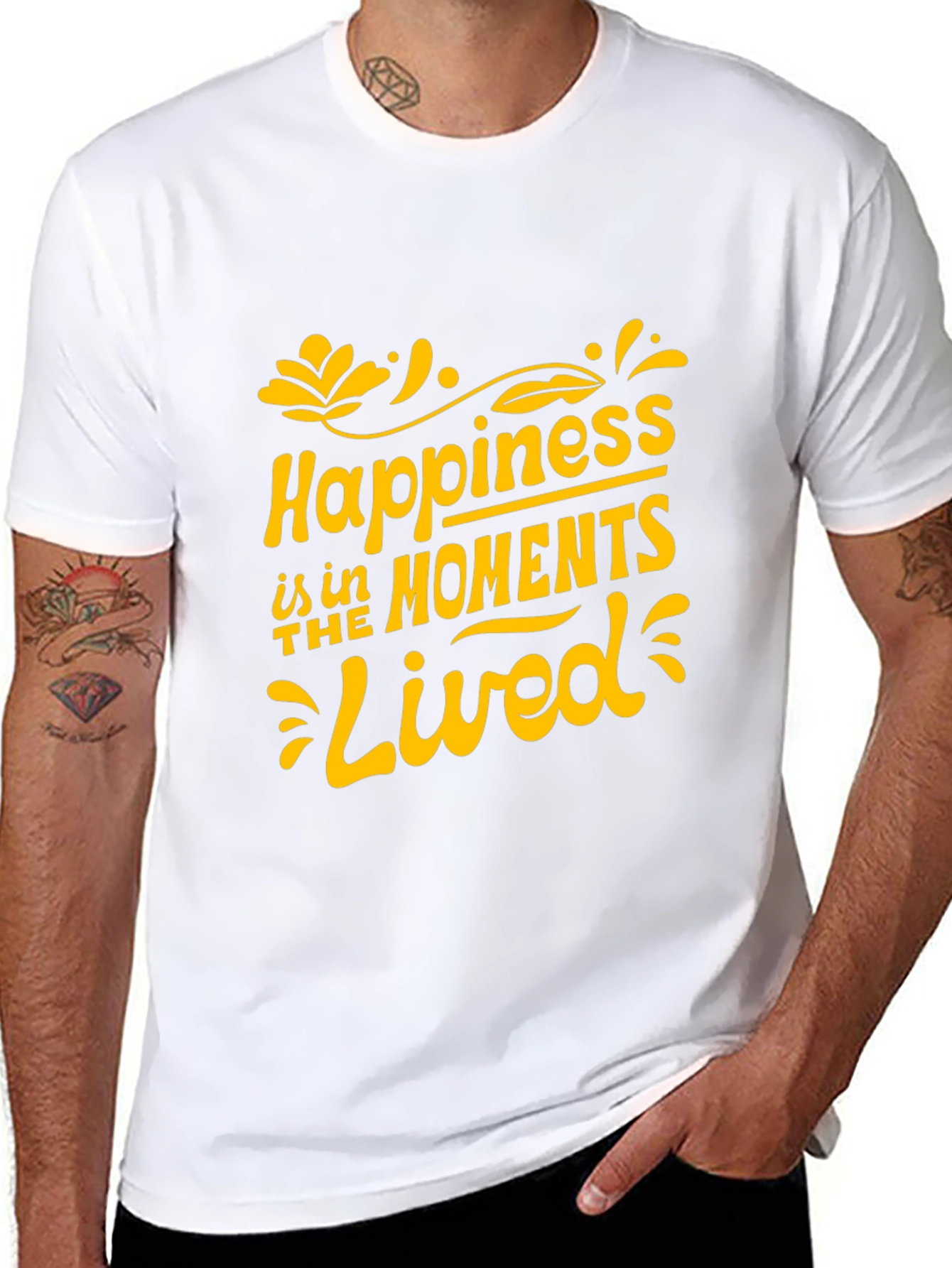Happiness in Moments Lived Graphic Tee