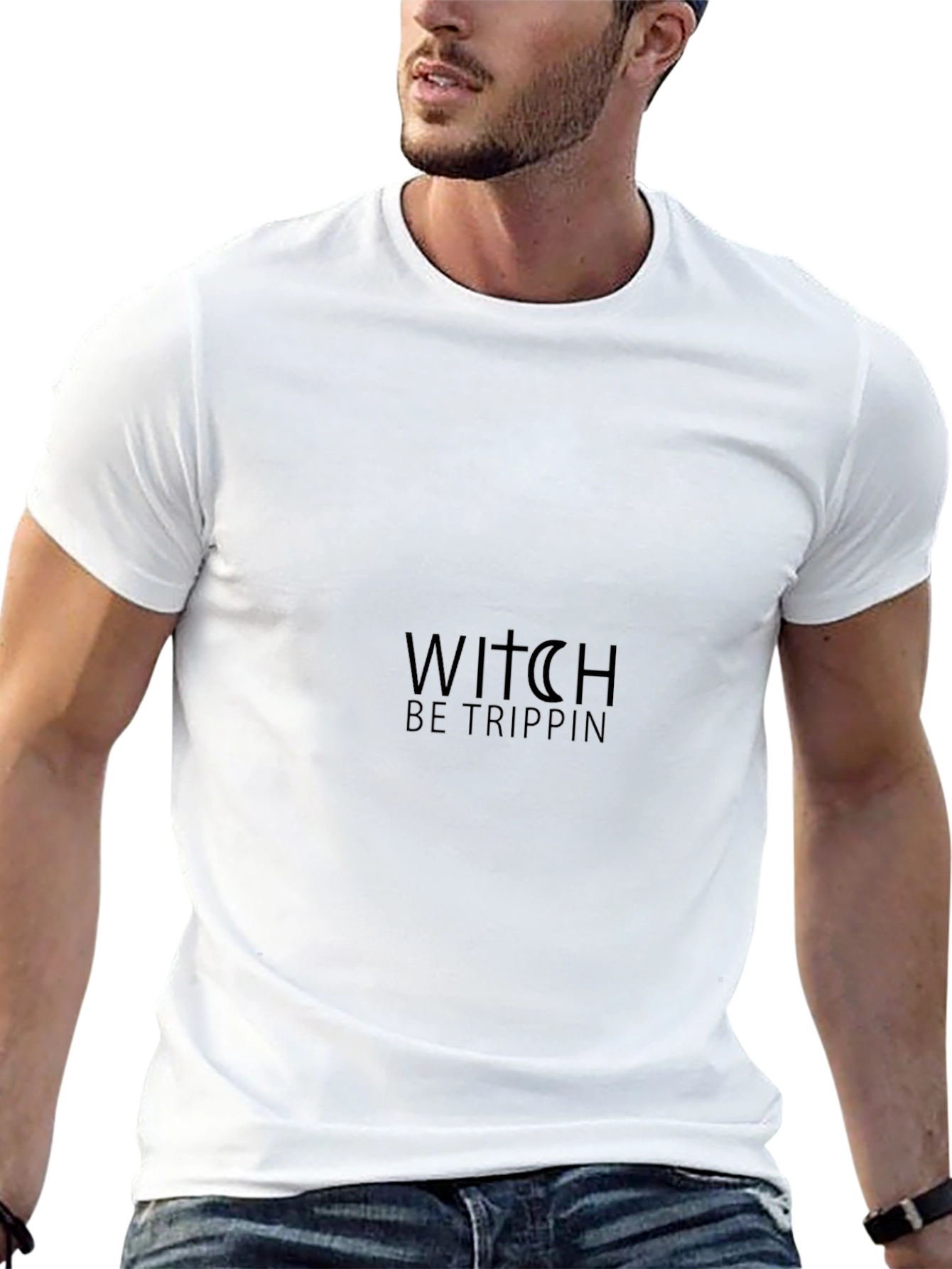 Witch Be Trippin Black Tee