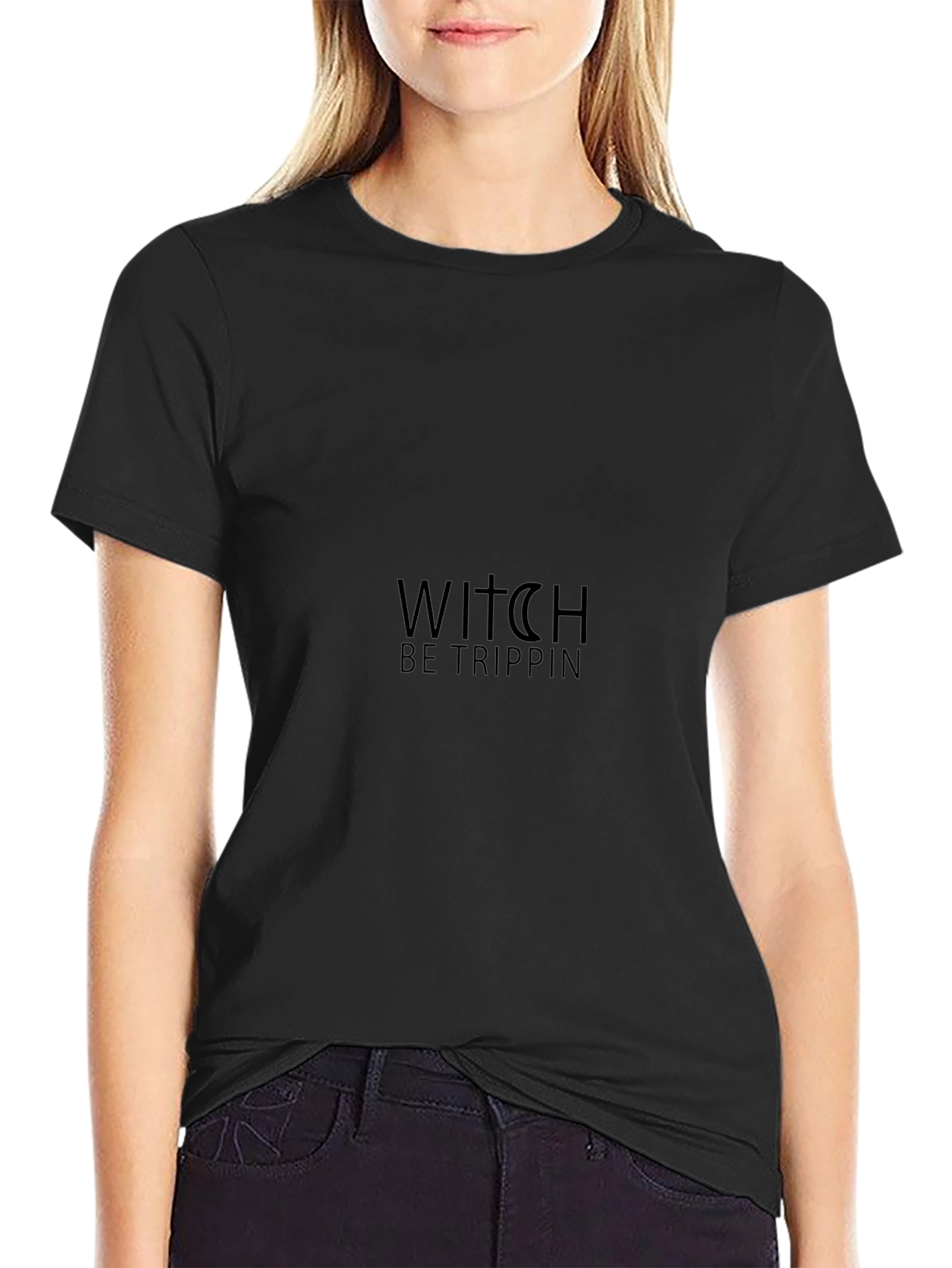 Witch Be Trippin Black Tee