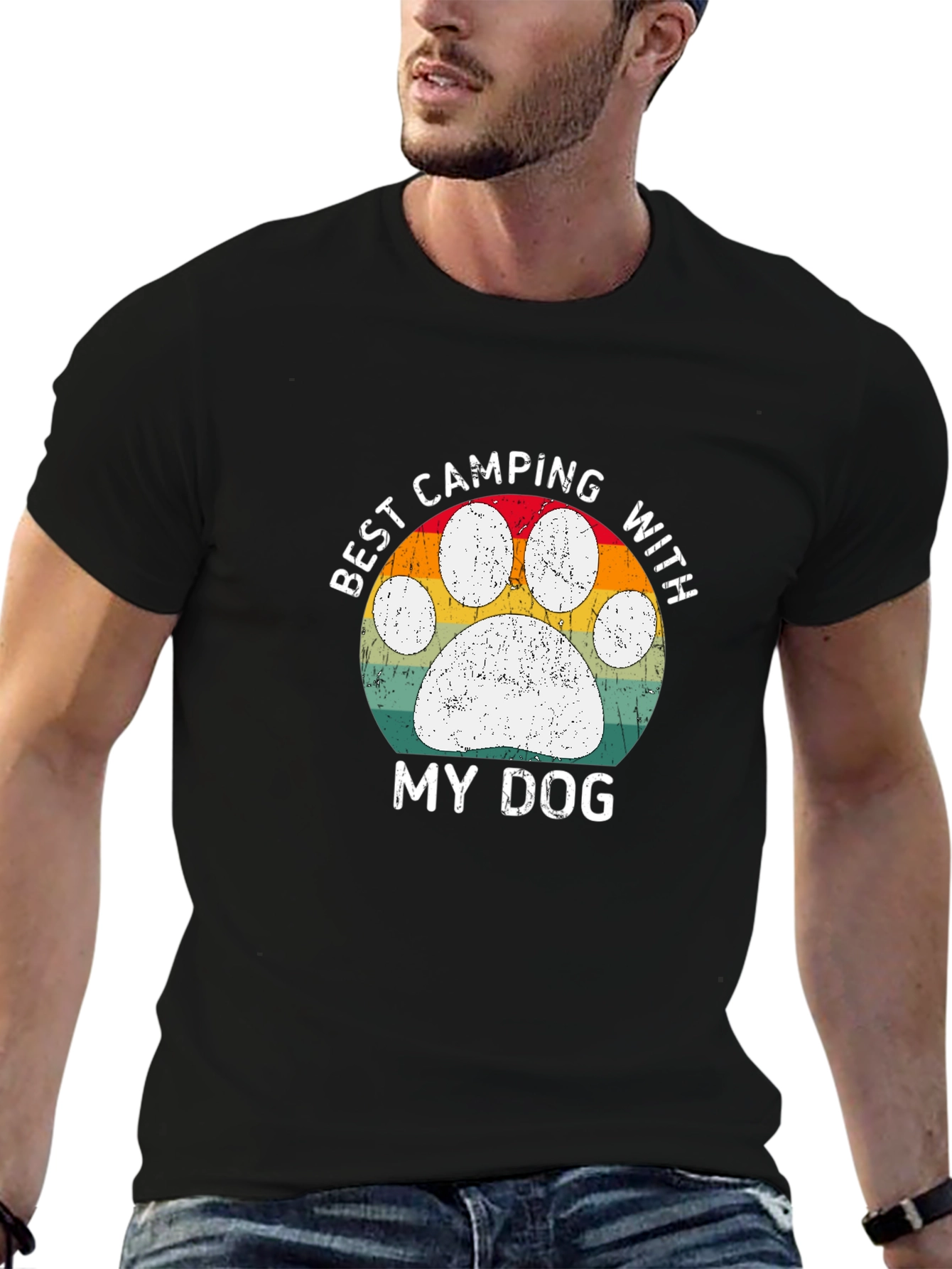 Best Camping With My Dog T-Shirt
