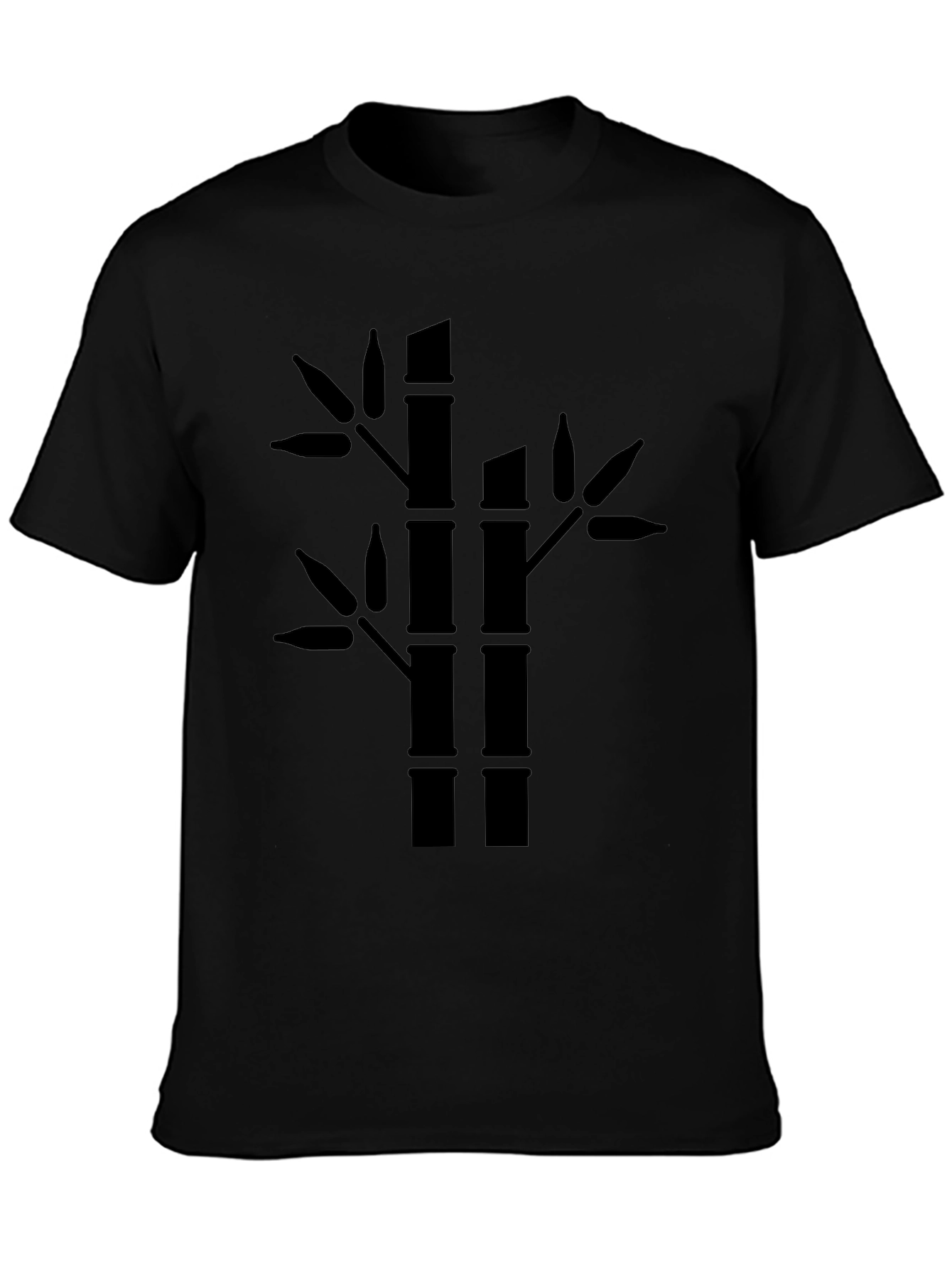 Bamboo Graphic Tee - Mens Black T-Shirt