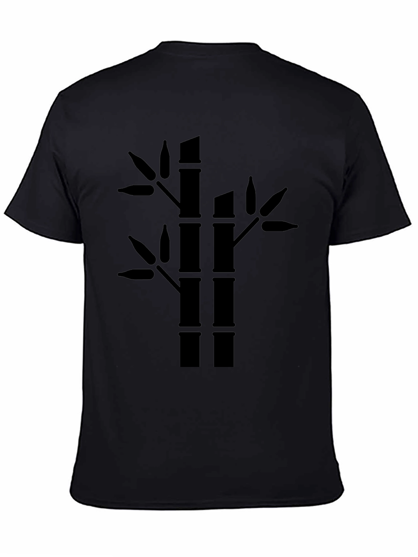 Bamboo Graphic Tee - Mens Black T-Shirt
