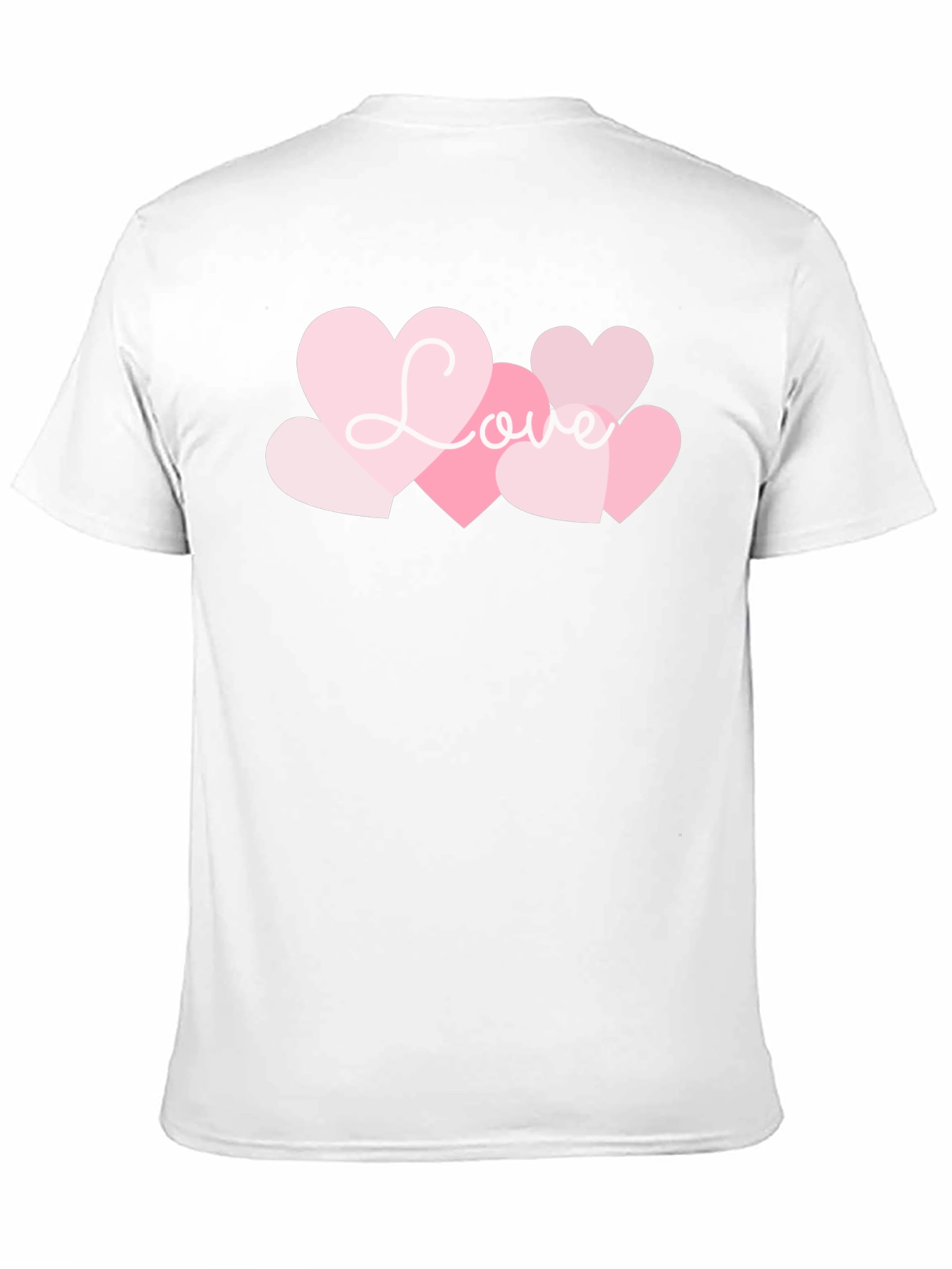 Love Heart Graphic Black T-Shirt