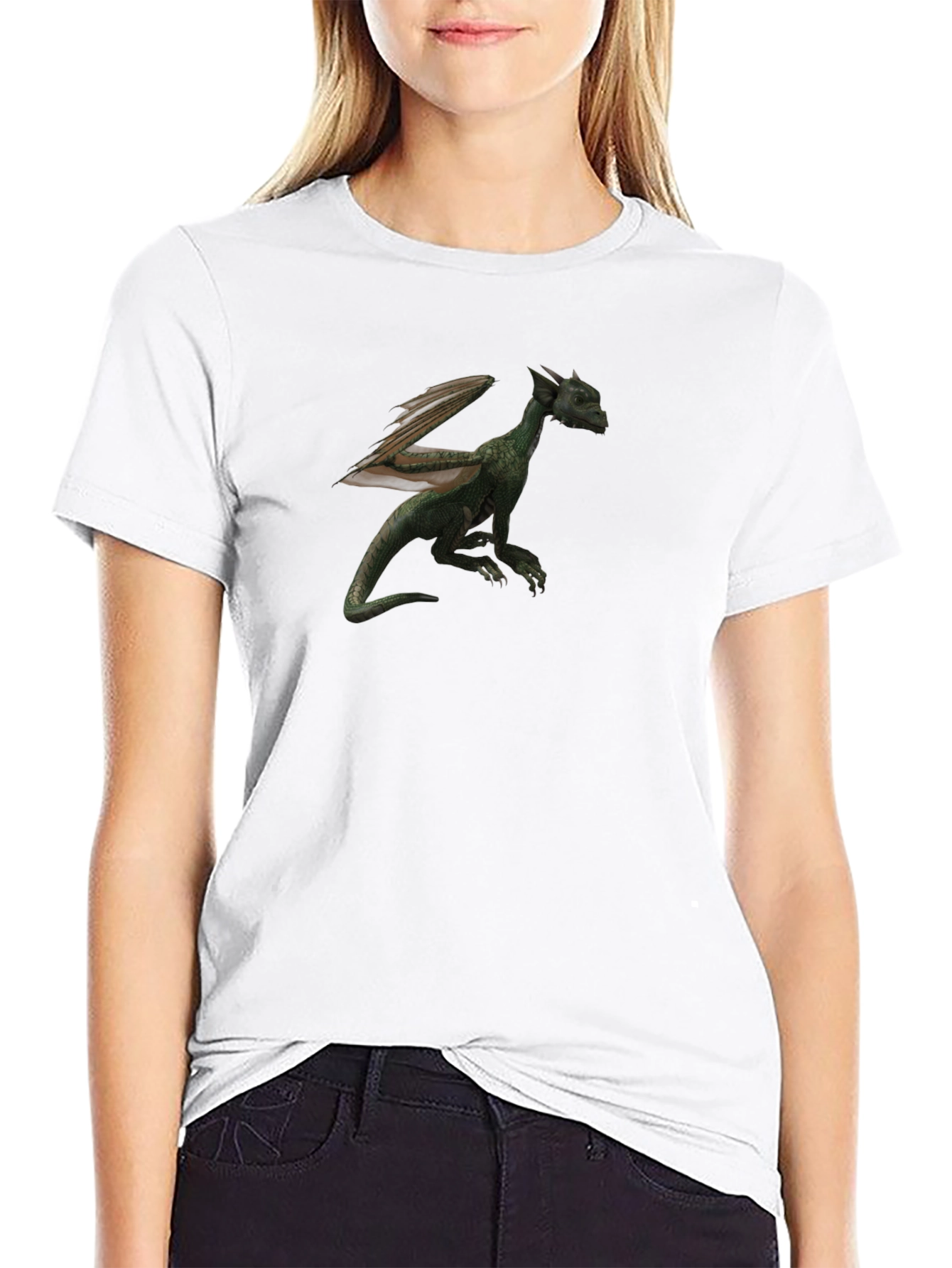 Dragon Graphic T-Shirt - Black Cotton Tee