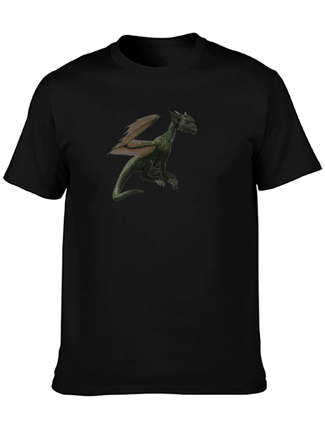 Dragon Graphic T-Shirt - Black Cotton Tee