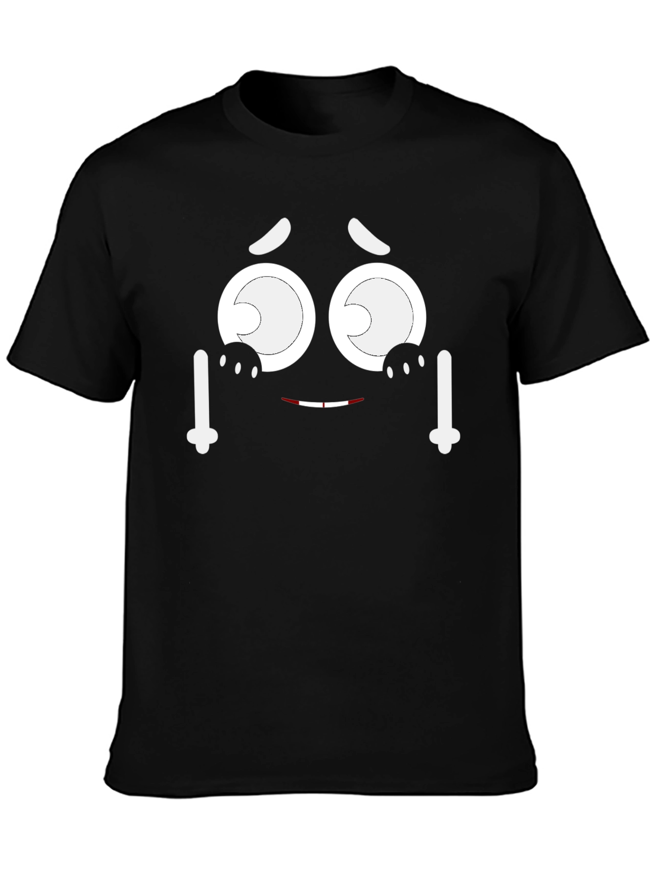 Funny Face Graphic T-Shirt - Expressive & Unique Design